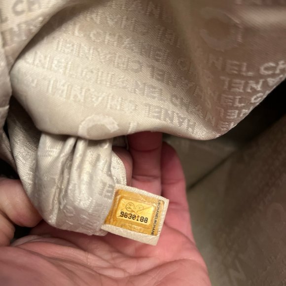 Chanel No. 5 Cruise Line Heavy Blue-Grey Canvas Super Good Condition - Picture 6 of 11